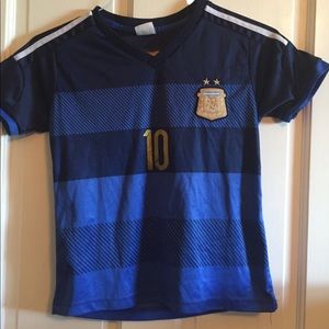 Messi soccer  jersey and shorts number 10